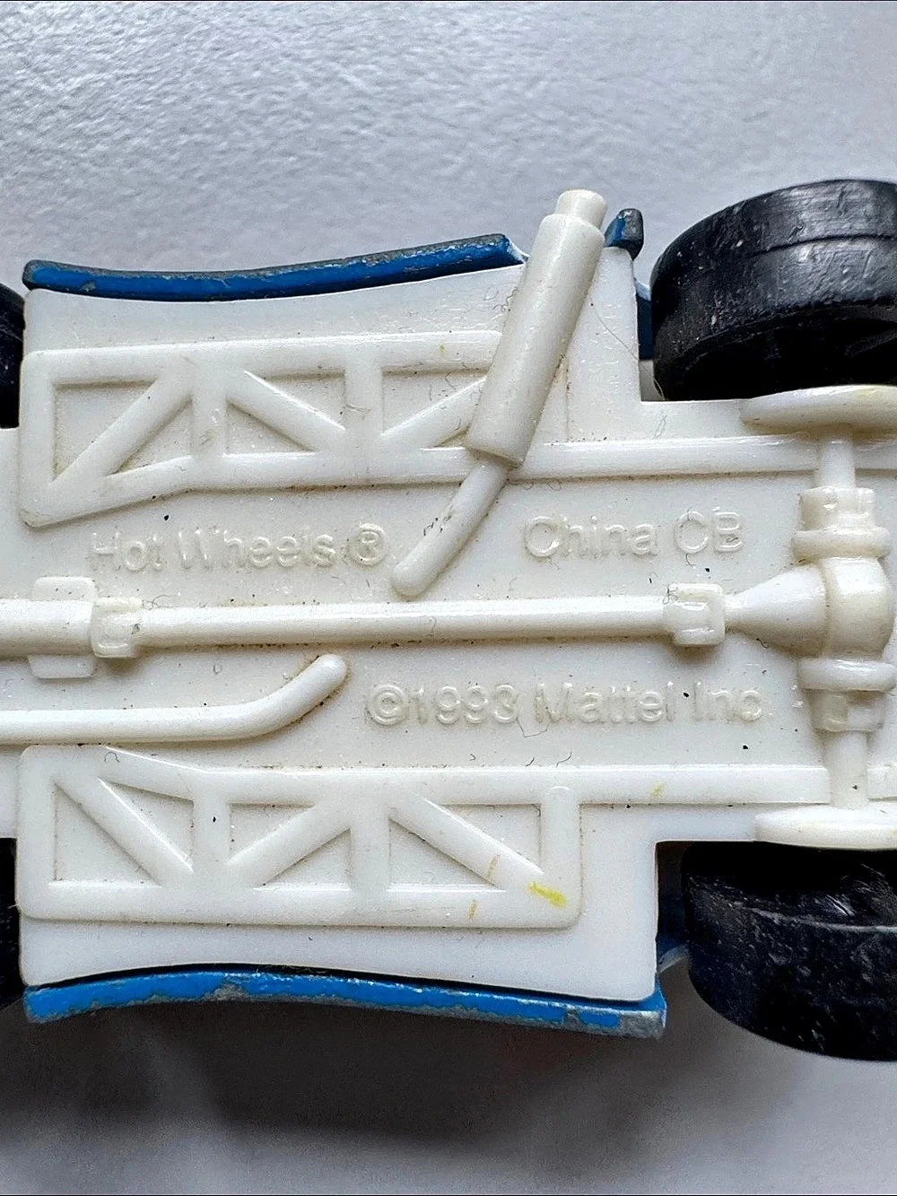 Hot Wheels Vintage Blue & White Die-Cast Car